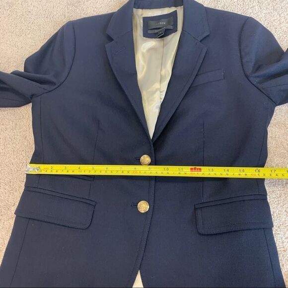 J. Crew Mercantile Women's Schoolboy Blazer navy Sz 6 - Picture 13 of 14